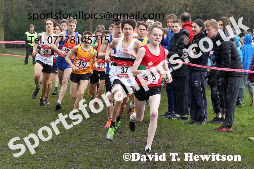 Junior boys, 2020 New Balance English Schools Champs., Sefton Park, Liverpool. Photo: David T. Hewitson/Sports for All Pics